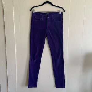 Banana Republic Women’s velveteen skinny pants. Size 2.